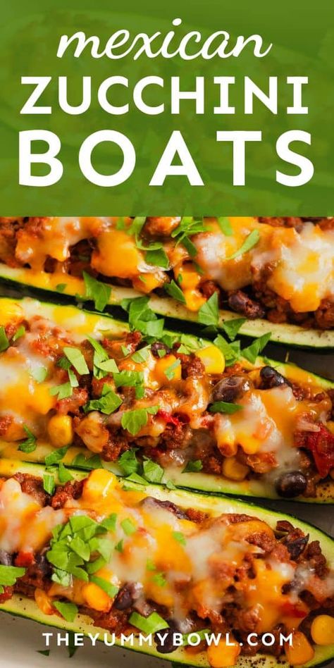 Spice up your taco nights with these fun and healthy low-carb taco zucchini boats! Packed with flavorful ground beef, taco seasoning, black beans, and corn, this cheesy zucchini dinner is a delicious twist on traditional tacos. Ground Beef Zucchini Boats, Zucchini Boats Taco, Zucchini Boats Beef, Mexican Zucchini Boats, Taco Zucchini Boats, Zucchini Taco Boats, Traditional Tacos, Taco Zucchini, Boat Recipes