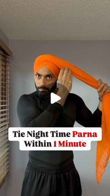 Amrit Pal Singh (ਨਾੜ ਸਿੰਘ) on Instagram: "Tie Night Time Parna Within 1 Minute 👑💤

#pagg #turban #sardar #punjabi #tutorial #fashion #style" How To Tie A Turban, Tie A Turban, Sardar Fashion, Turban Tutorial, Scarf Women Fashion, Scarf Women, Night Time, Puns, Womens Scarves