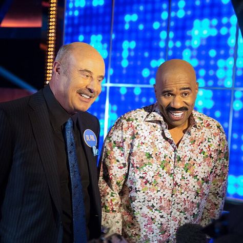 Always a good time with my pal, Steve Harvey! The McGraws are on #CelebrityFamilyFeud this Sunday (7/5)!