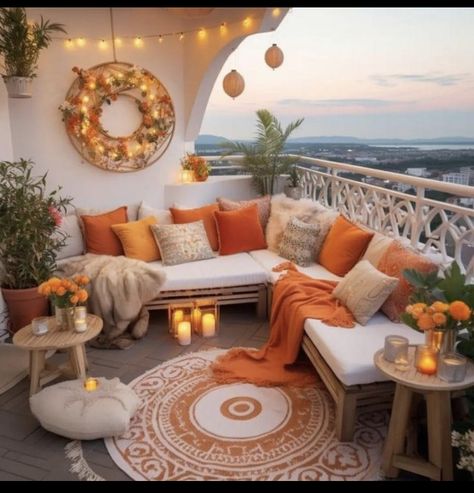 Small Balcony Decor, Home Decoration Ideas, Apartment Balcony Decorating, Cozy Room Decor, Home Decor Living Room, Apartment Decor Inspiration, Balcony Design, Balcony Decor, Decor Living Room