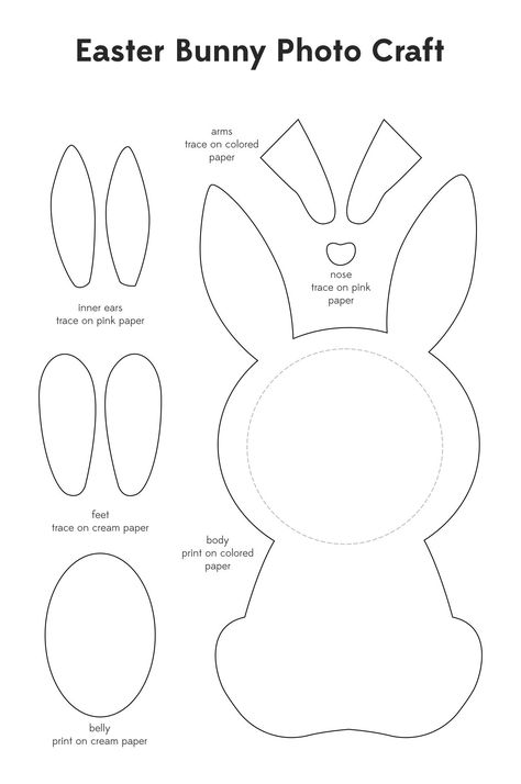 Some Bunny Loves You Printable Free, Build A Bunny Printable, Bunny Template Printable Free Pattern, Spring Bunny Crafts, Diy Easter Crafts For Kids, Crafts For Kids Printable, Bunny Masks, Easter Bunny Printable, Easter Craft Ideas