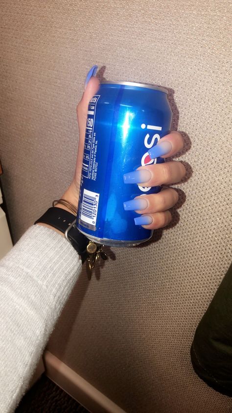 #acrylicnails #ombrenails #blue #pepsi Pepsi Blue Nails, Beyonce Pepsi, Pepsi Aesthetic Girl, Beyonce Pepsi Commercial, Ombré Nails, Ombre Nails, Acrylic Nails, Nails, Blue