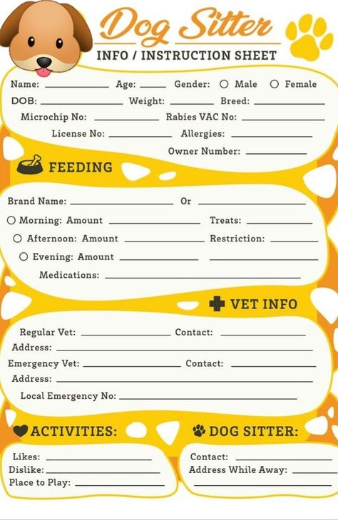 Pet Sitting Flyer Ideas, Dog Daycare Ideas, Pet Binder, Pet Sitting Flyer, Business Paperwork, Dog Walking Flyer, Pet Shop Logo Design, Dog Sitting Business, Dog Daycare Business