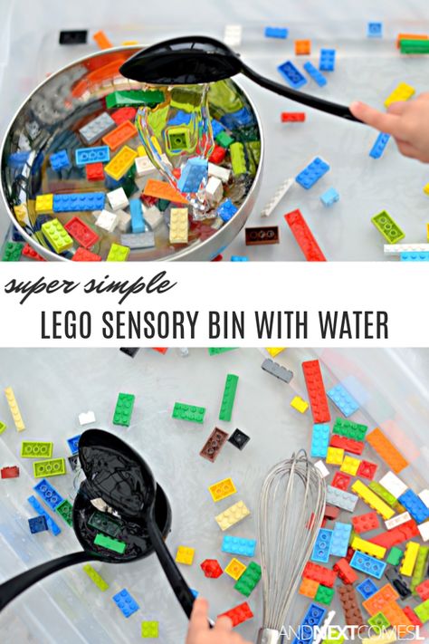 Lego Hacks, Kids Sensory Activities, Lego Camp, School Toys, Sensory Diet, Sensory Activities Toddlers, Lego Activities, Sensory Boxes, Sensory Table