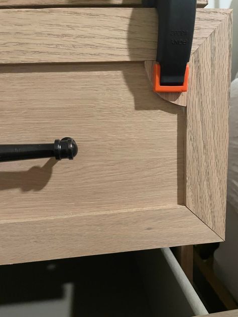 Nightstand Refinish, Malm Drawers Hack, Ikea Nightstand Hack, Ikea Malm Drawers, Ikea Malm Nightstand, Malm Hack, Malm Drawers, Ikea Dresser Hack, Ikea Nightstand