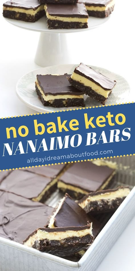 Nanaimo bars…oh how I love you. And what a joy it is to have created an authentic keto nanaimo bar recipe that tastes just as good as the original. The famed Canadian dessert gets a healthy makeover just in time for Canada Day. These low carb, sugar-free nanaimo bars will blow you away! Nanaimo Bar, Nanaimo Bar Recipe, Canadian Dessert, Ground Beef Keto Recipes, Ketogenic Desserts, Keto Bars, Nanaimo Bars, Keto Beef Recipes, Dessert Simple