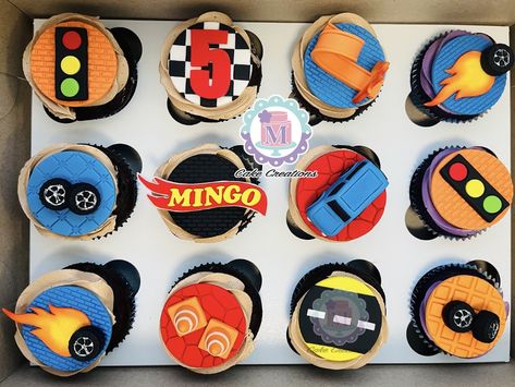 Hotwheels Birthday Cupcakes, Hot Wheels Cupcakes Ideas, Hot Wheels Cake Pops, Hot Wheels Cupcakes, Monster Truck Cupcakes, Nerf Cake, Truck Cupcakes, Hot Wheels Cake, Hotwheels Birthday Party