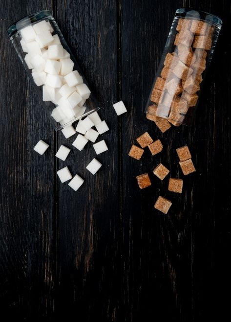 Top view of white and brown sugar cubes ... | Free Photo #Freepik #freephoto #food #white #brown #sugar Food Photography Cake, Groom Cartoon, Bride And Groom Cartoon, Photography Cake, Pink Bowls, Palm Sugar, Rustic Background, Sugar Cubes, Photo Shop