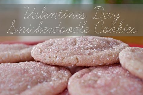 Valentine's Snickerdoodle Cookies Glitter Cookies, Valentines Cookies, Cake Mix Cookie Recipes, Snickerdoodle Cookies, Baby Shower Desserts, Snickerdoodle Cookie Recipes, Valentines Day Cookies, Valentines Day Treats, Valentines Food