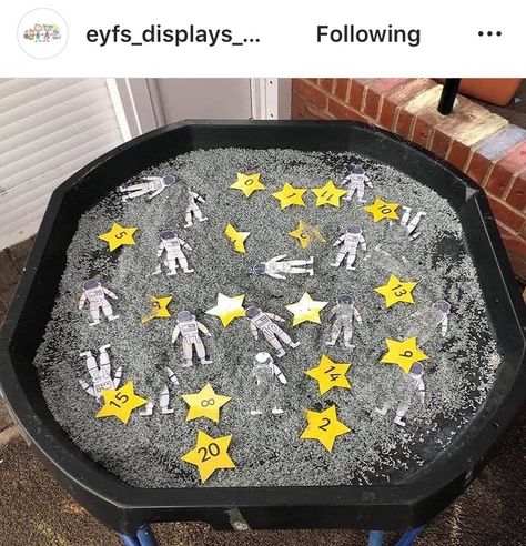 Space Tuff Tray Ideas, Eyfs Space, Nursery Rhymes Preschool Crafts, Space Vocabulary, November Preschool, Eyfs Maths, Sensory Tables, Space Art Projects, Diy Toddler Toys