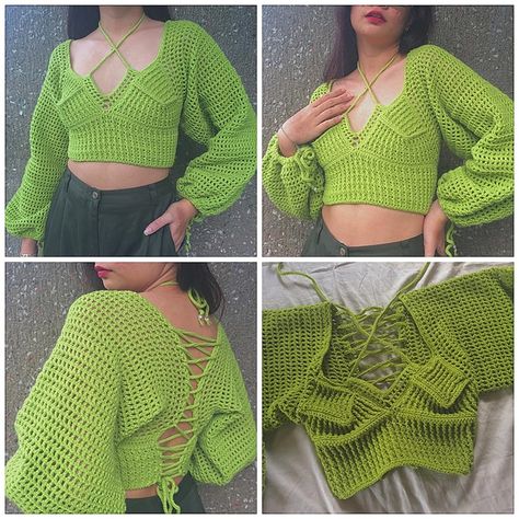 Crochet Tops Pattern, Crochet Wrap Top, Sandals Design, Crochet Long Sleeve Tops, Tops Pattern, Crochet Knit Stitches, Comfortable Wedges, Chic Heels, Crochet Tunic