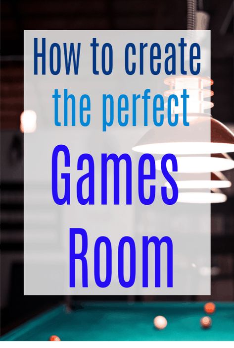 How to Create the Perfect Games Room  to make your home a happy and fun, entertaining place to be #gameroom #homeentertainment #ganesden #den #homeinteriors Game Room Decor Ideas Family, Game Room Decor Ideas, Cabin Game Room, Modern Game Room, Game Room Family, Gorgeous Interiors, Games Room, Perfect Game, Ideas Family