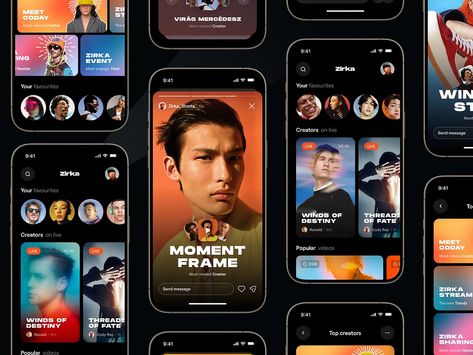 Video Sharing App by Sajon for Orix Creative on Dribbble Mobile Ux, Mobile Application Design, Mobile App Design Inspiration, Medium App, App Design Inspiration, Music App, Application Design, Web Layout Design, App Ui Design