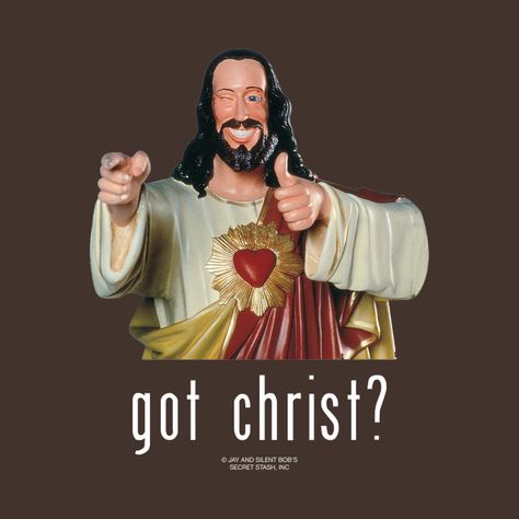 Buddy Christ, Jay And Silent Bob, Kevin Smith, Childhood Memories 90s, Silent Bob, Where Is My Mind, Jesus Pictures, Christina Aguilera, Christian Quotes