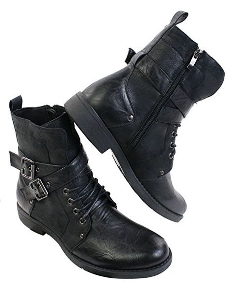 Mens Punk Rock Goth Elmo Ankle Boots Brown Black Leather Buckle: Amazon.co.uk: Shoes & Bags Mens Gothic Boots, Goth Shoes Men, Steampunk Outfit Men, Botas Goth, Mens Biker Boots, Black Buckle Boots, Costume Inspirations, Black Boots Men, Character Wardrobe