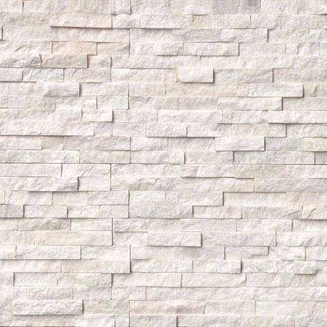 White Stone Fireplaces, Stacked Stone Panels, Marble Wall Tiles, Stone Panels, Stone Siding, Exterior Wall Design, Remodeling Kitchen, Fireplace Remodel, Exterior Stone