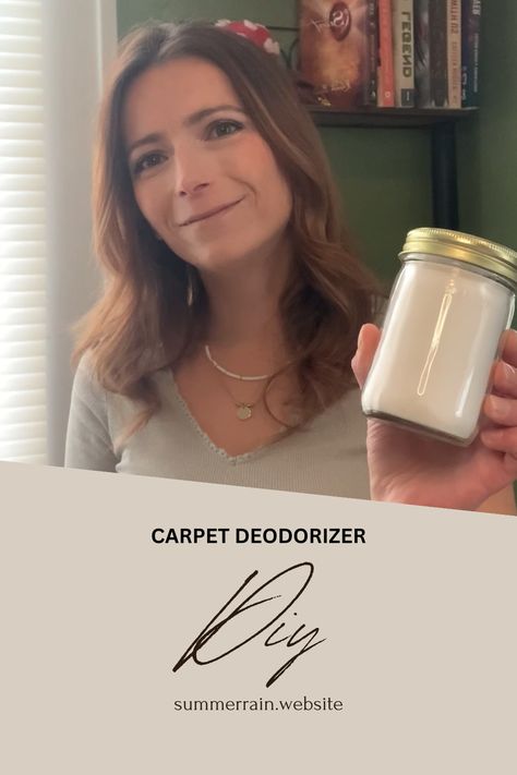 Learn how to make a quick and effective DIY Carpet Deodorizer made with ingredients that you probably have right at home. The mix of baking soda and borax help to lift out stubborn smells and we add a bit of fragrance oil that will fill your house will a ocean and citrus aroma that is accented by middle notes of raw coconut and grapefruit. Diy Carpet Deodorizer, Smelly Carpet, Carpet Deodorizer, Carpet Freshener, Raw Coconut, Grapefruit Essential Oil, Summer Rain, Diy Carpet, Fragrance Oil