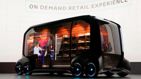 Toyota Mobile Corp. is trying to combine autonomous vehicles and retail, and has convinced Amazon.com Inc. to help out. Autonomous Vehicle, Food Truck Design, Cheap Car Insurance, Fun Snacks For Kids, Auto Insurance Quotes, Shop Window Displays, Car Find, Pop Up Shops, Lamborghini Aventador