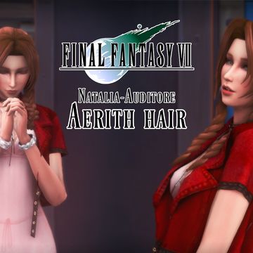 Aerith Hair | Natalia-Auditore sur Patreon Natalia Auditore Sims 4, Natalia Auditore, Medieval Hairstyles, Sims 4 Anime, Girly Pop, Target Clothes, Sims Hair, Sims4 Cc, Cc Sims