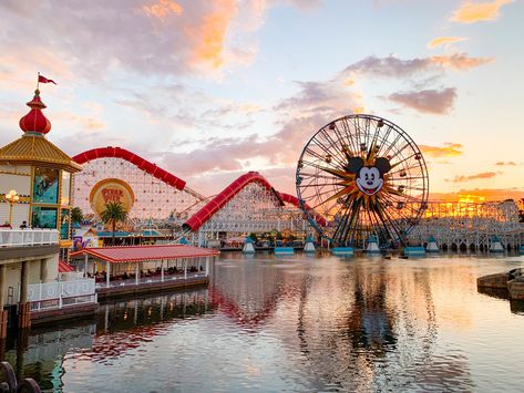 PIxar Pier After Disneyland Widgets, California Adventure Aesthetic, Tomorrowland Aesthetic, Disneyland California Aesthetic, Disney Architecture, Disneyland Aesthetic, Pixar Pier, Disneyland California Adventure, California Adventure Park