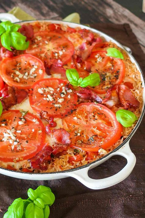 BLT Chicken Rice Bake Casserole - Only Gluten Free Recipes Blt Casserole, Rice Bake Casserole, Chicken Basmati Rice, Blt Chicken, Chicken Rice Bake, Leftover Casserole, Rice Bake, Bacon Chicken, Low Carb Muffins