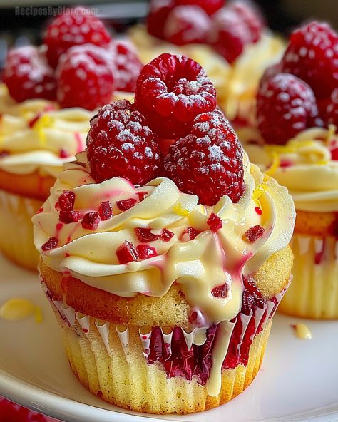 Raspberry Lemon Heaven Cupcakes Recipe - Zesty & Sweet - Recipes By Clare