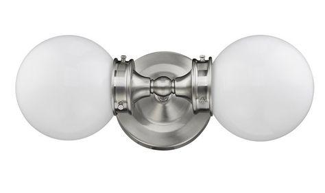 15 Gorgeous Bathroom Light Fixtures Under $100 Acclaim Lighting, Silver Walls, Contemporary Bathroom Vanity, Bad Design, Bath Vanity Lighting, Bathroom Light Fixtures, Wall Fixtures, Support Mural, Contemporary Bathroom