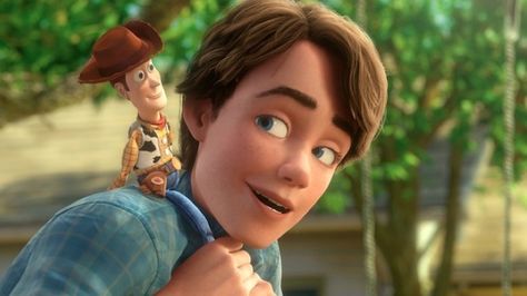 Woody & Andy (Toy Story 3) Disney Baby Names, Alfabeto Disney, Toy Story Movie, Toy Story Characters, Names Unique, 디즈니 캐릭터, Toy Story 3, Disney Facts, Woody Toy Story