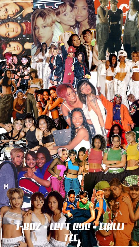 TLC Tlc Makeup, Tlc Wallpapers, Tlc Outfits 90s, Tlc Fashion, Tlc Outfits, 90s Pop Culture, Outfit 90s, 90s 2000s, Pop Culture