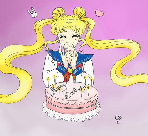 Happy birthday Usagi-chan! Happy Birthday Google, Sailor Moon Party, Sailor Moon Birthday, Powerpuff Girls Characters, Moon Party, Sailor Moon Usagi, Sailor Chibi Moon, Sailor Moon Wallpaper, Chibi Moon