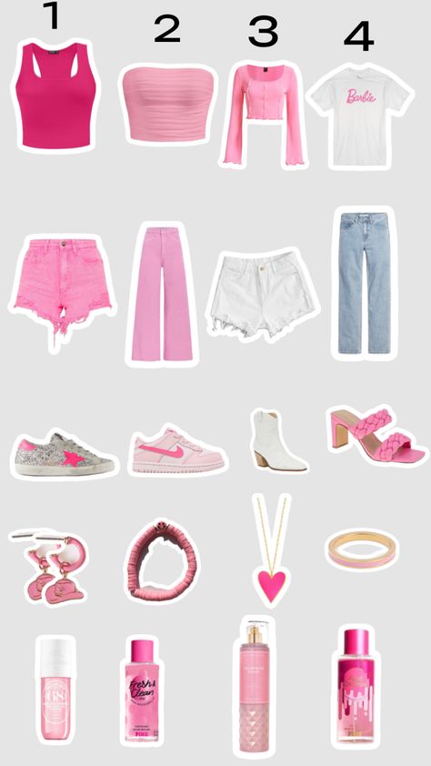 Surprise your going to see the Barbie movie pick which shirt,pants,shoe,and accessory u want to wear!! Barbie Themed Outfits, Spirit Week Outfits, The Barbie Movie, Cute Nike Outfits, Barbie Shoes, Barbie Movie, Cute Nikes, Trendy Summer Outfits, Themed Outfits