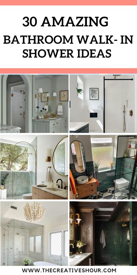 30 Stunning Walk-In Shower Ideas For Small Bathrooms