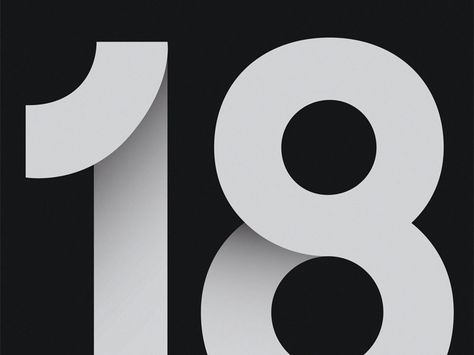 Number Type Design, 11 Number Design, 10 Number Design, Number Graphic Design, Shadow Graphic Design, Numbers Graphic Design, Number 10 Design, Number Typography, Luxury Graphic Design