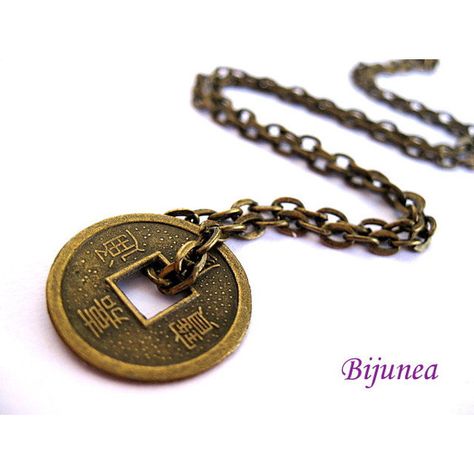 Coin Chain Necklace, Money Necklace, Coin Jewellery, Chinese Coin, Fairytale Aesthetic, Charm Chain, Fancy Jewellery, Coin Jewelry, Chain Necklaces