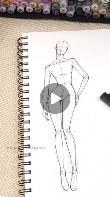 How To Draw Human Figure Step By Step, Croquis Step By Step, Body Sketches, Human Drawing, Figure Sketching, Human Figure, Figure Drawing, To Draw, Step By Step