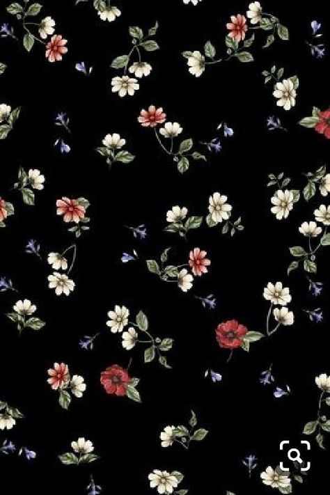 Floral Pattern Wallpaper, Vintage Flowers Wallpaper, Black Background Wallpaper, Iphone Homescreen Wallpaper, Kraf Diy, Dark Wallpaper Iphone, Flower Phone Wallpaper, Homescreen Wallpaper, Print Wallpaper