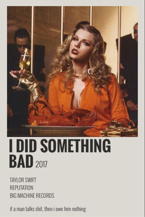 Did Something Bad Taylor Swift, Blondie Poster, Taylor Swift Discography, I Did Something Bad, Taylor Swift Images, Bad Songs, Taylor Songs, Taylor Lyrics, Improve Your Credit Score