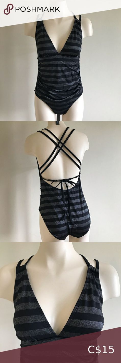 Joe Fresh Strappy Ruched Striped Bathing Suit One Piece Swim Swimwear Medium Bathing Suit One Piece, Striped Bathing Suit, Bathing Suits One Piece, Joe Fresh, One Piece Swim, Swim Suit, Bathing Suit, Bathing Suits, Swimming