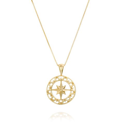 Round Gold Pendant, Gold Compass Necklace, Compass Necklace Silver, Gold Medallion Necklace, Gold Initial Pendant, Wanderlust Jewelry, Jewelry Design Drawing, Compass Pendant, 18k Gold Necklace