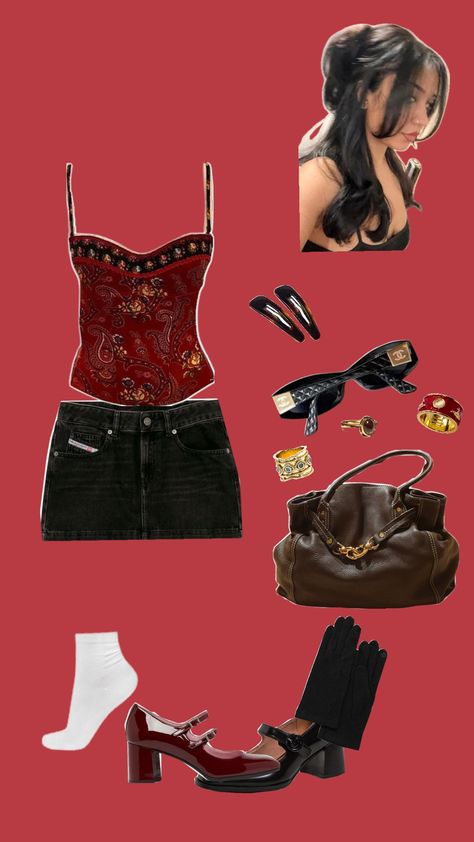 #ootd #ootdinspo #ootdfashion #jazz #redoutfit #outfit #vintage Rockstar Gf Party Outfit, Jazz Inspired Outfits, Rockstar Theme Outfit, Jazz Outfits Style Woman, Jazz Aesthetic Outfit, Jazz Aesthetic Clothing, Jazz Bar Outfit, Jazz Outfit, Jazz Aesthetic