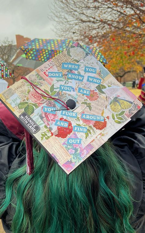 #boygenius #lucydacus #trueblue Boygenius Grad Cap, College Cap Decorations, Lyrical Quotes, Senior 25, Artsy Projects, College Grad Cap Ideas, Grad Cap Decorated, Senior Crowns, Senior Crown