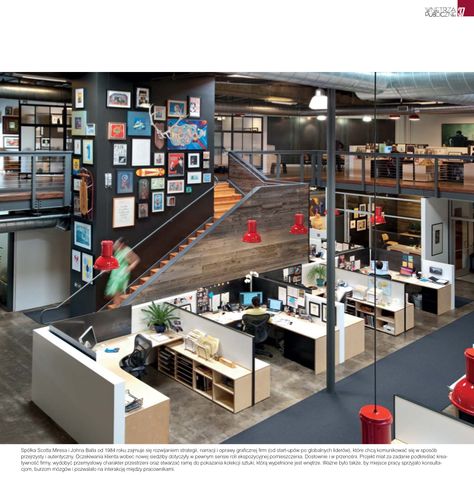 Mires + Ball Offices by Bells & Whistles in the January 2014 issue of Polish design magazine, WNETRZA PUBLICZNE Newspaper Office, Container Cafe, Stairs Design Interior, Polish Design, Creative Design Agency, Working Space, Best Sister, My Beautiful Daughter, Design Magazine