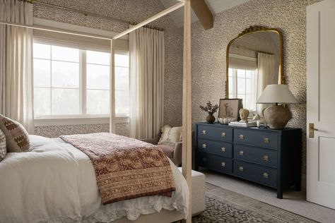 McGee Home Refresh | Ivy's Room - Studio McGee Glam Bedroom Inspirations, Mcgee Bedroom, Studio Mcgee Bedroom, The Mcgee Home, Subtle Glam, Paint Guide, Mcgee Home, Dining Room Pantry, Home Refresh