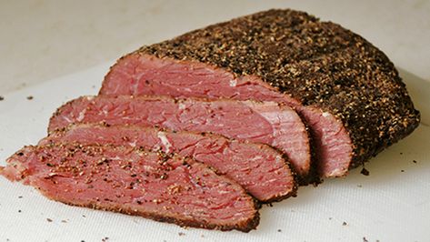 Venison Pastrami Recipe, Smoked Corned Beef Brisket, Venison Sausage Recipes, Homemade Pastrami, Pastrami Recipe, Smoked Corned Beef, Deer Recipes, Beef Brisket Recipes, Corned Beef Brisket