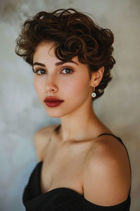 Short Hair Formal Styles, Short Hair Formal, Formal Hairstyles For Short Hair, Shaggy Pixie, Curly Pixie Hairstyles, Hair Formal, Short Curly Haircuts, Blonde Hair Looks, Pixie Bob