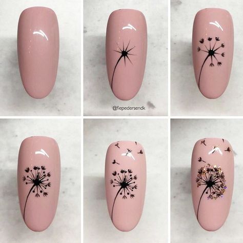 Before you think that easy nail designs are doomed to look cheap, let us show you some magnificent ideas you can do in just three steps. No one will guess it’s DIY! Dandelion Nail Art, Ball Nails, Nailart Tutorial, Easy Nail Designs, Self Nail, Nail Art Diy Easy, Green Nail Designs, Nail Art For Beginners, Nail Art At Home