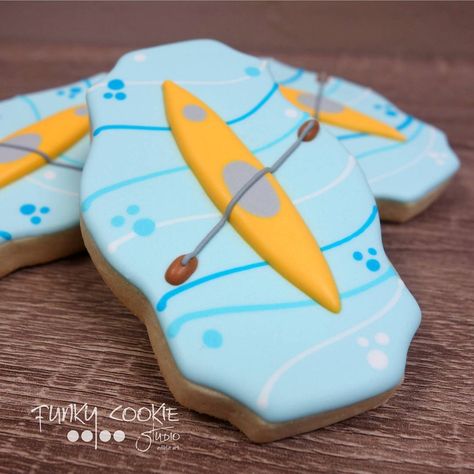 Kayak spelled backward is kayak! ... #funkycookiestudio #jillfcs #doorcounty #sisterbay #edibleart #cookieart #countrywalkshops #cookiesofinstagram #decoratedcookies #kayakcookies #doorcountysummer Kayak Cookies, Themed Cookies, Door County, Cookie Art, Edible Art, Decorated Cookies, Sports Theme, Biscotti, Cookie Decorating