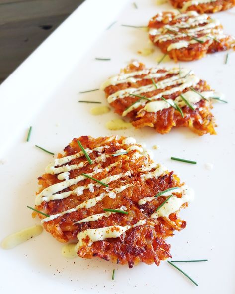 Carrot Latkes Roasted Baby Carrots, Smoked Sea Salt, Vegan Chef, Personal Chef, Winter Squash, Baby Carrots, Cook At Home, Red Potatoes, Learn To Cook