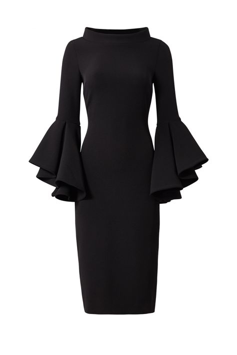 Party Dresses For Women Night Classy, Dress Bell Sleeves, Chic Evening Dress, Formal Dresses With Sleeves, Earrings Classic, Muslim Fashion Dress, Rent The Runway, Fashion Attire, Luxury Dress