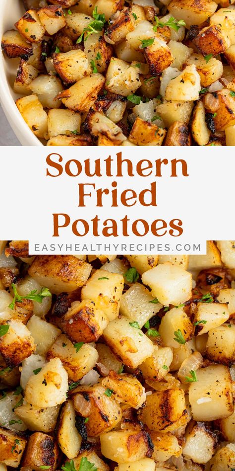 Fried Taters Southern, Smothered Breakfast Potatoes, Oven Baked Fried Potatoes And Onions, American Breakfast Potatoes, Sautéed Breakfast Potatoes, Best Brunch Potatoes, Black Stone Breakfast Potatoes, Southern Fried Potatoes Skillet, Best Breakfast Potatoes Skillet